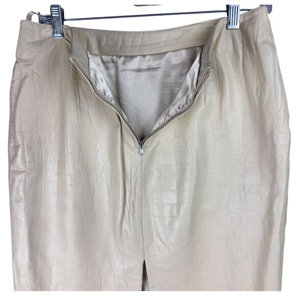 Pelle Studio Wilson’s Skirt Leather Women’s 10 Lined Back Slit High Rise - Picture 3 of 8